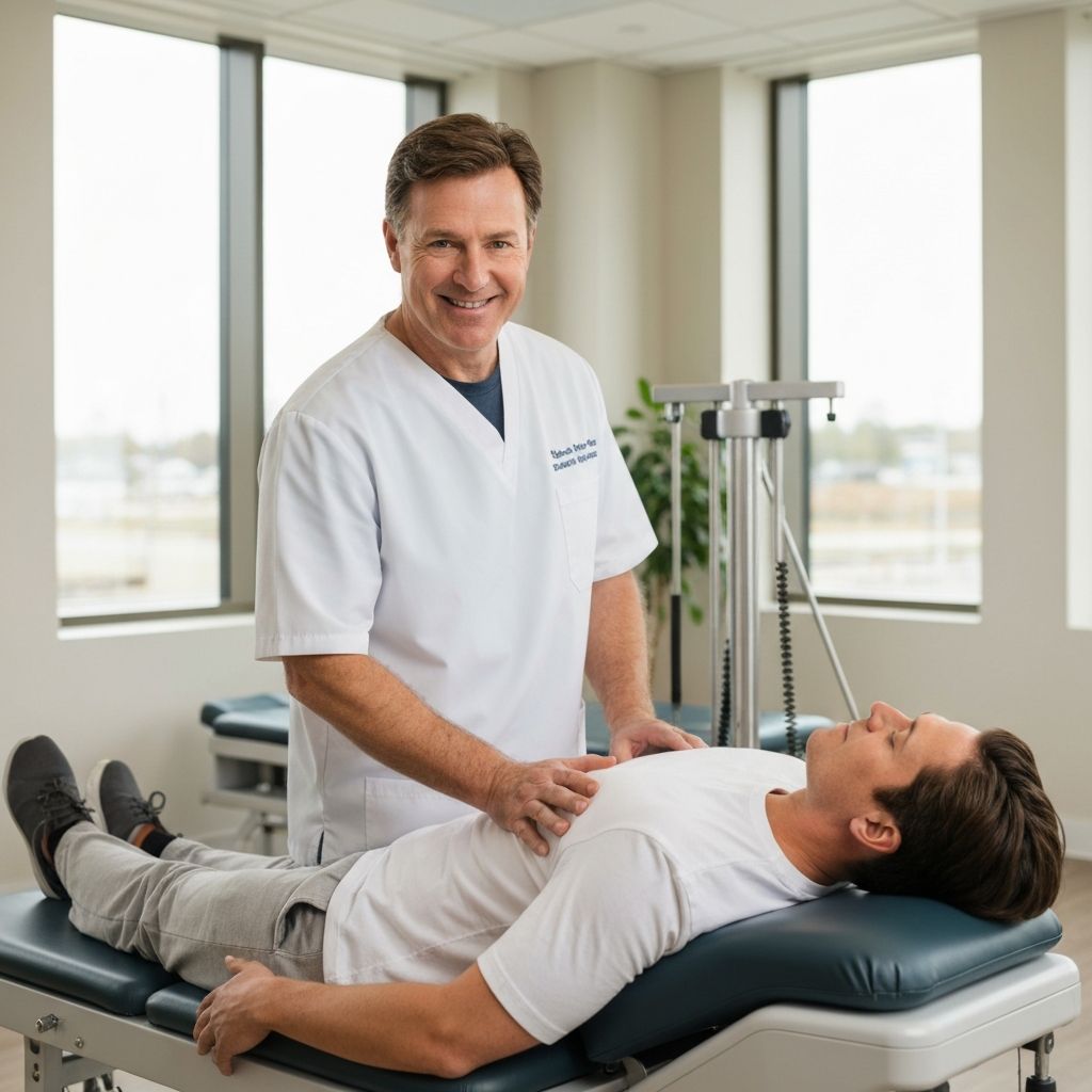 Chiropractor providing treatment